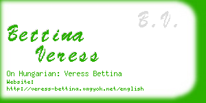 bettina veress business card